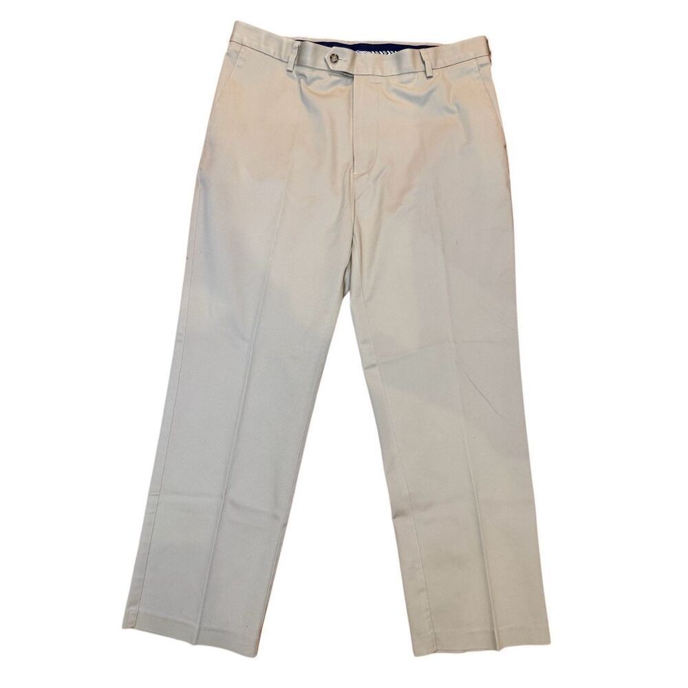 Travel Smart Roundtree & Yorke Khaki Pants 38X30 Core Comfort Waist